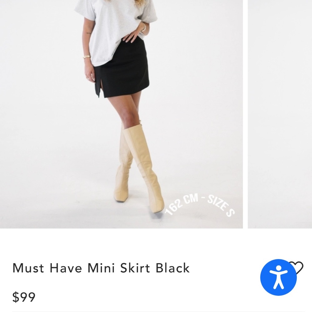 Djerf Avenue Must Have Mini Skirt Black - XS